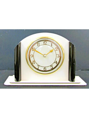Art Deco Goblin Electric Cream Bakelite Clock Converted to Quartz